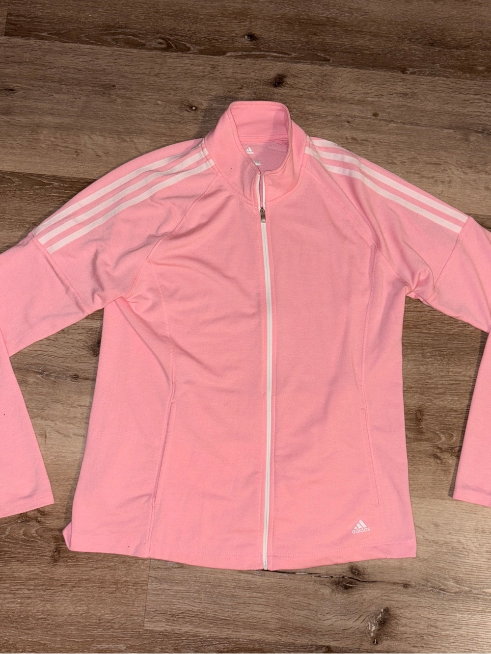 Adidas Golf Women's French Terry Pink Full-Zip Jacket